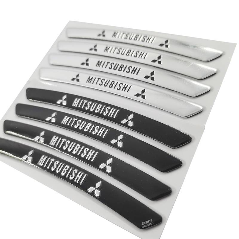 Bộ 4 Miếng Dán Trang Trí Bánh Xe Hơi Mitsubishi