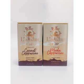 CÀ PHÊ L'AMANT CAFE CAPPUCINO HƯƠNG DỪA/ MOCHA 300G (12 GÓI)