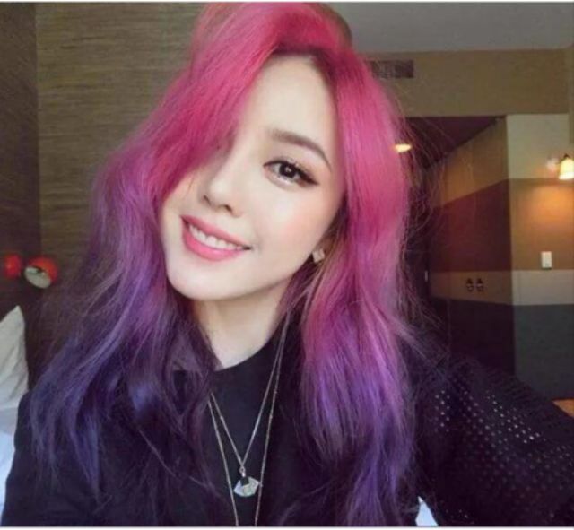 Kem nhuộm tím khói ánh hồng