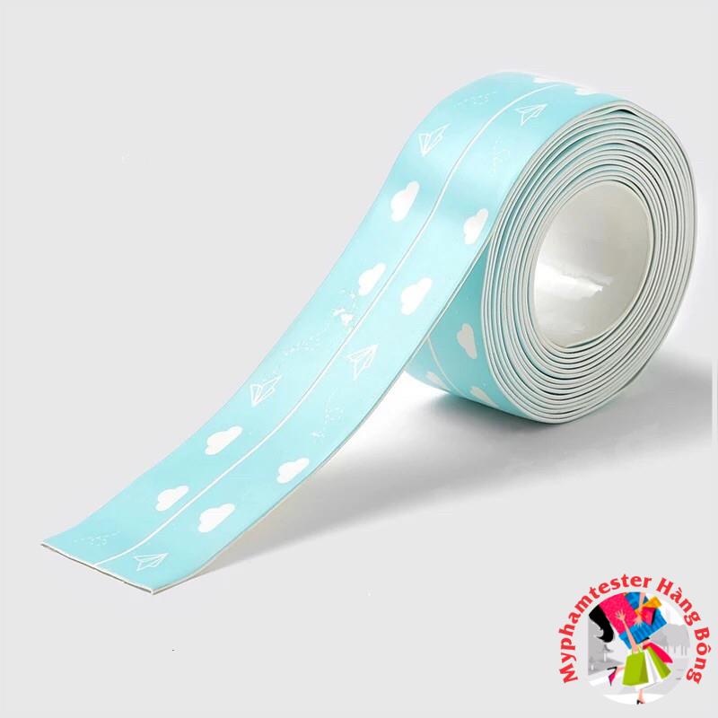 (SIÊU RẺ) Băng dính, decal dán mép chống ẩm mốc trang trí nhà cửa
