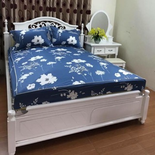 Bộ ga và vỏ gối cotton lụa hàn alnena