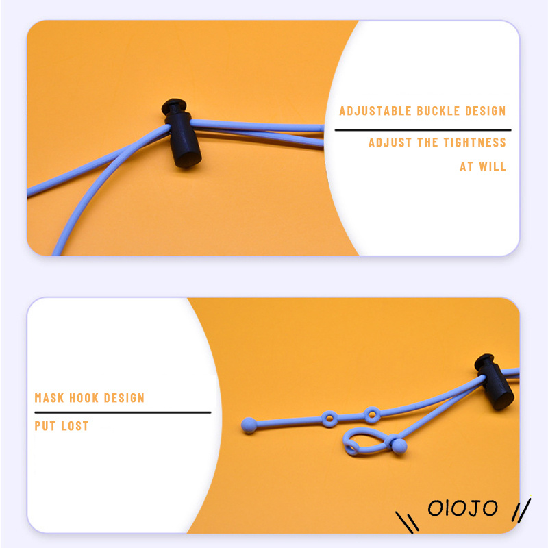 Silicone Dây Đeo Khẩu Trang Bằng Silicon Chống Thất Lạc Tiện Dụng Cho Người Lớn / Trẻ Em