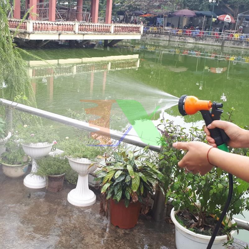 Bộ vòi xịt nước tưới cây, rửa xe 8 trong 1 + 20m dây 8/11