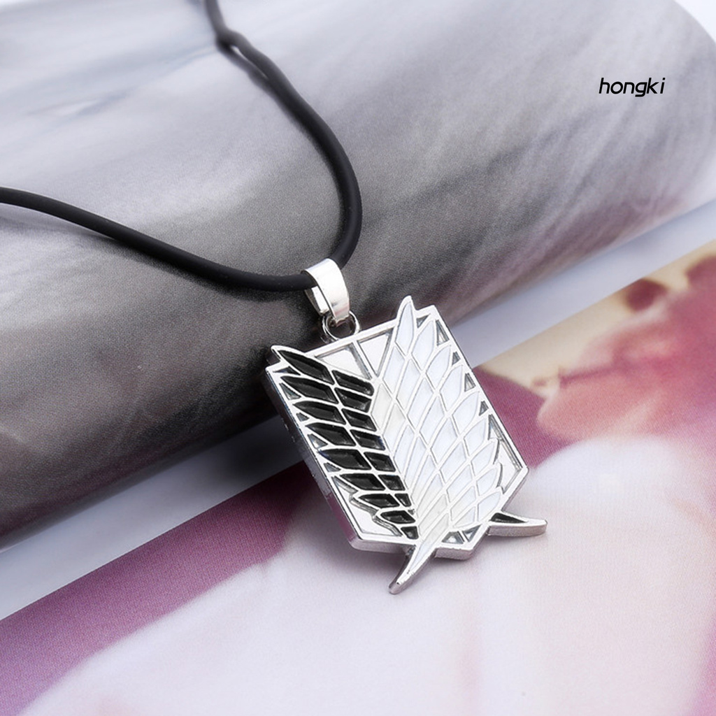 vòng cổ Mặt Hình Biểu Tượng Attack On Titan Sáng Tạo