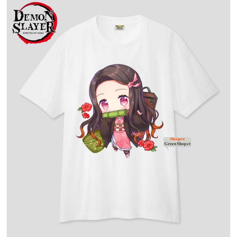 SALE 50%  Áo Thun Anime In Hình Chibi Kamado Nezuko