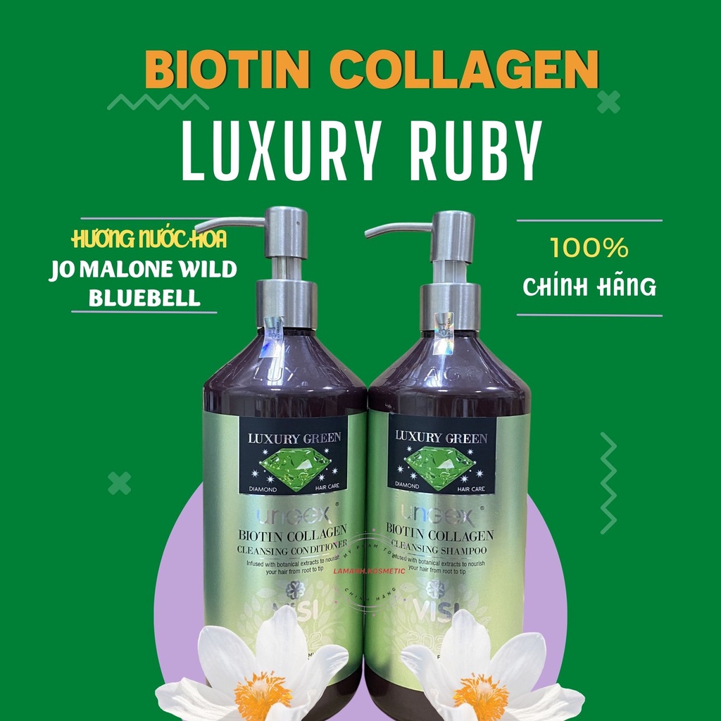 Dầu Gội Xả BIOTIN & COLLAGEN  LUXURY GOLD REPAIR PHỤC HỒI Hương thơm Nước Hoa Đủ 5 Mùi cặp 1000ml hàng hiệu chính hãng