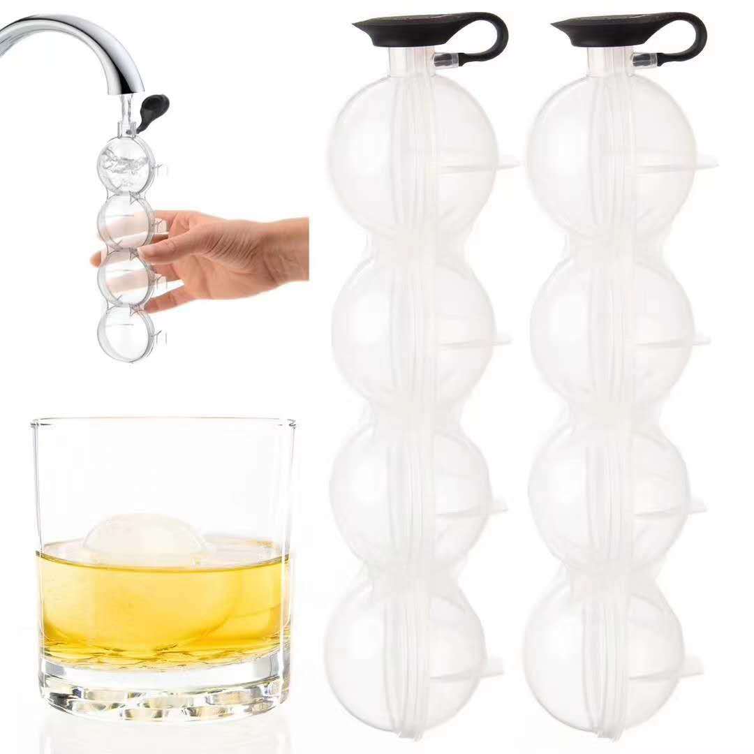 Khuôn Làm Đá Uống Rượu Whiskey / Cocktail Hình Cầu Đa Năng Tiện Dụng Cho Nhà Bếp