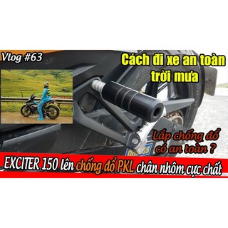Bộ 2 Gù Chống Đổ, Chống Ngã SAU CAO CẤP PKL Dành Cho Mô Tô Xe Máy