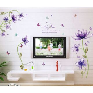 Decal dán tường hoa Kiss me