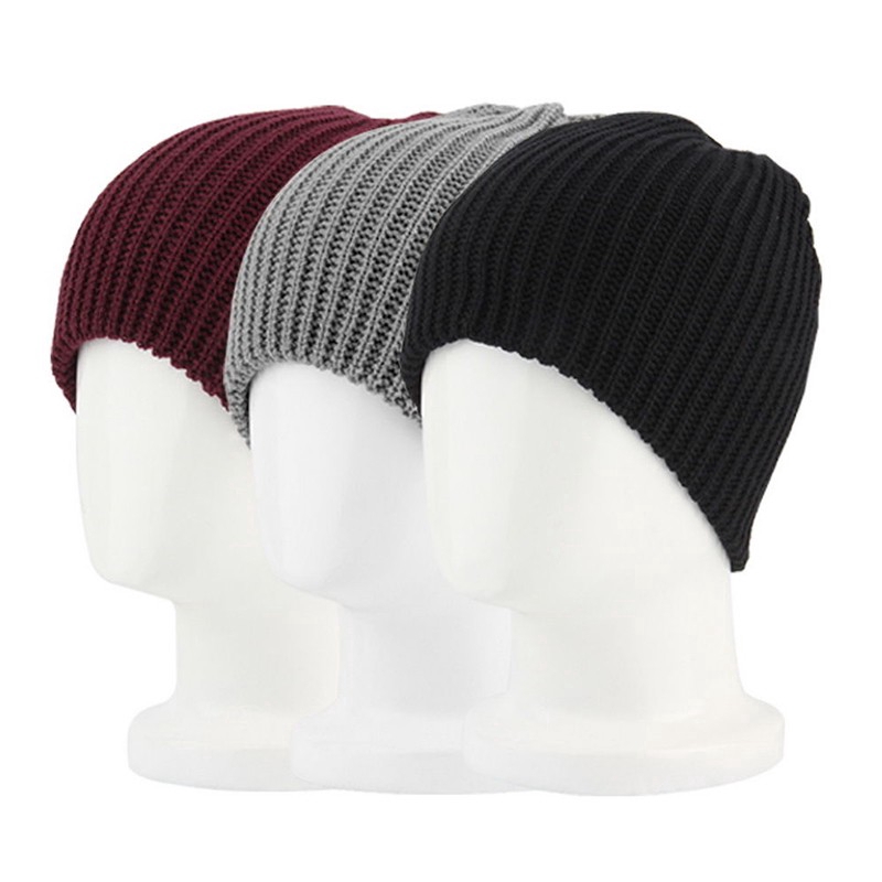 Mũ len beanie chóp thụng cho nam và nữ