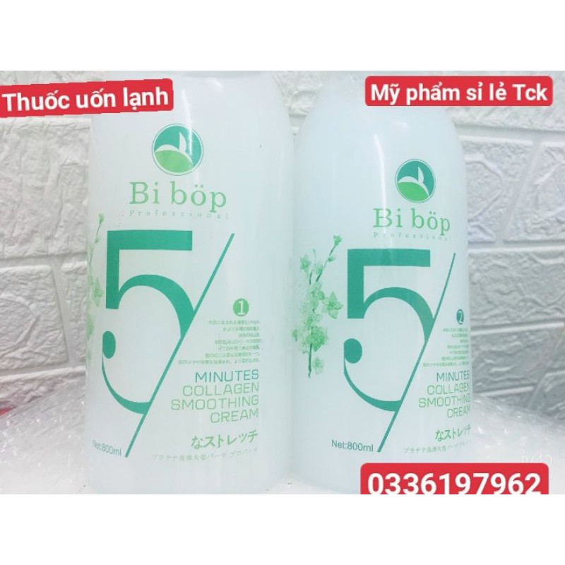 Uốn lạnh tóc nam Bi B 800ml x2