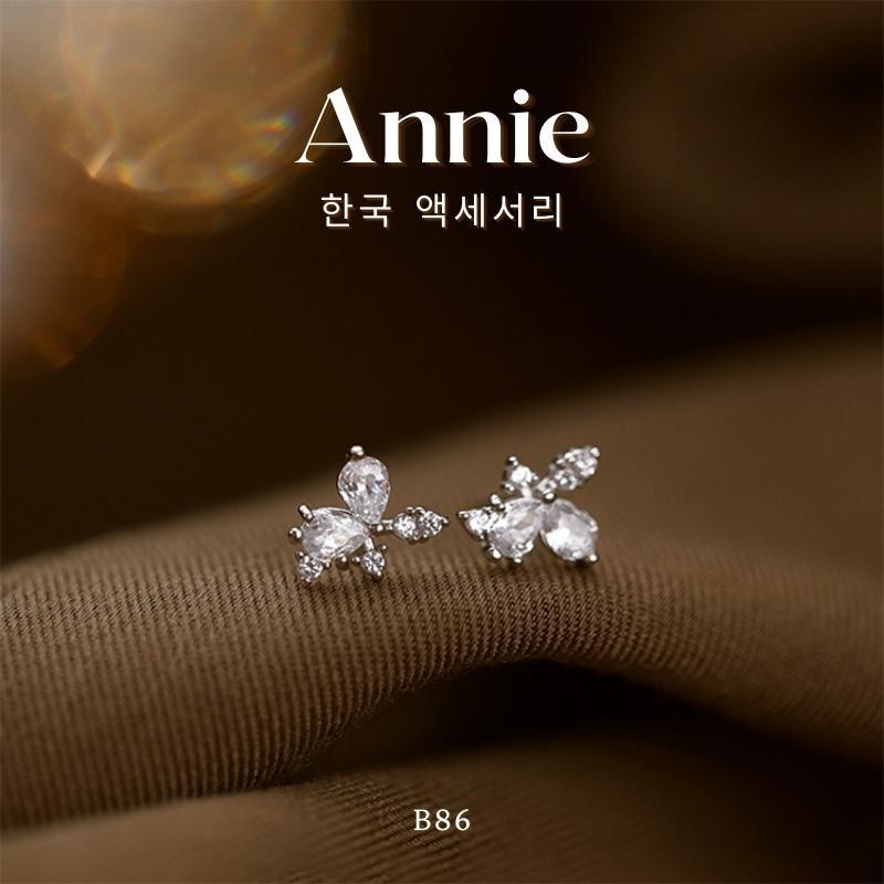 Bông tai nữ đính đá mini hoa đá Annie B86