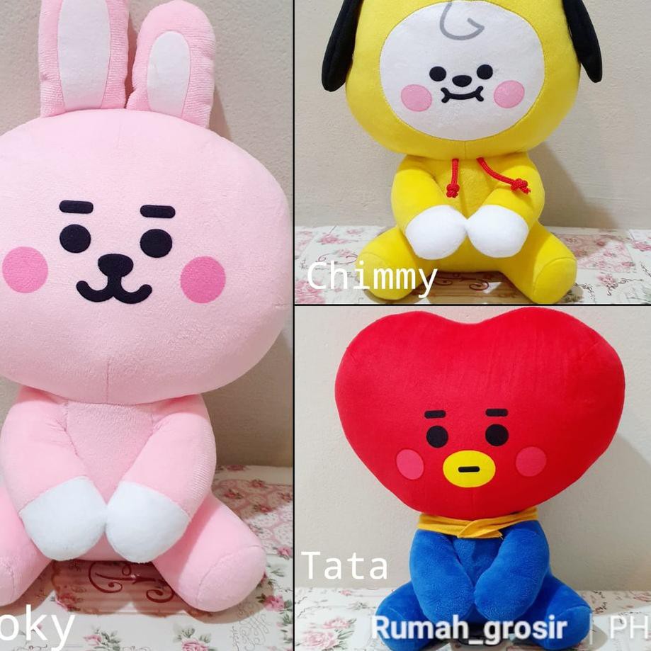 Mô Hình Nhân Vật Bt21 Đang Ngồi Dễ Thương Kích Thước 6.6