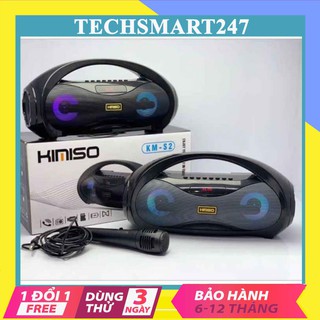 Loa kéo bluetooth karaoke kimiso s2 tặng kèm 1 mic dây 3m