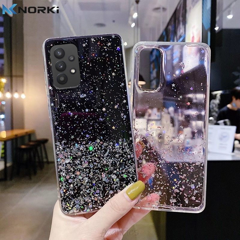 Ốp điện thoại silicon đính kim tuyến cho OPPO A71 A74 A95 A92 A52 A93 A94 Reno 5F A95 F1S F5 F7