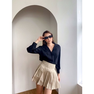 SISTERSISTER - Áo sơ mi lụa cổ lanton Jade