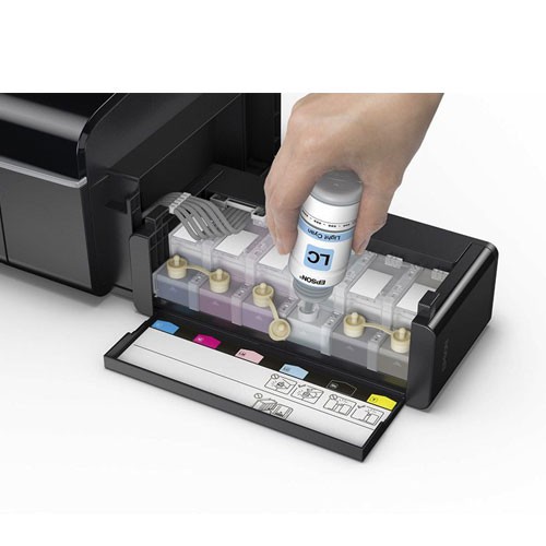 Máy in phun màu Epson L805 máy mới chính hãng mực xịn theo máy in qua Wifi khổ A4 A5