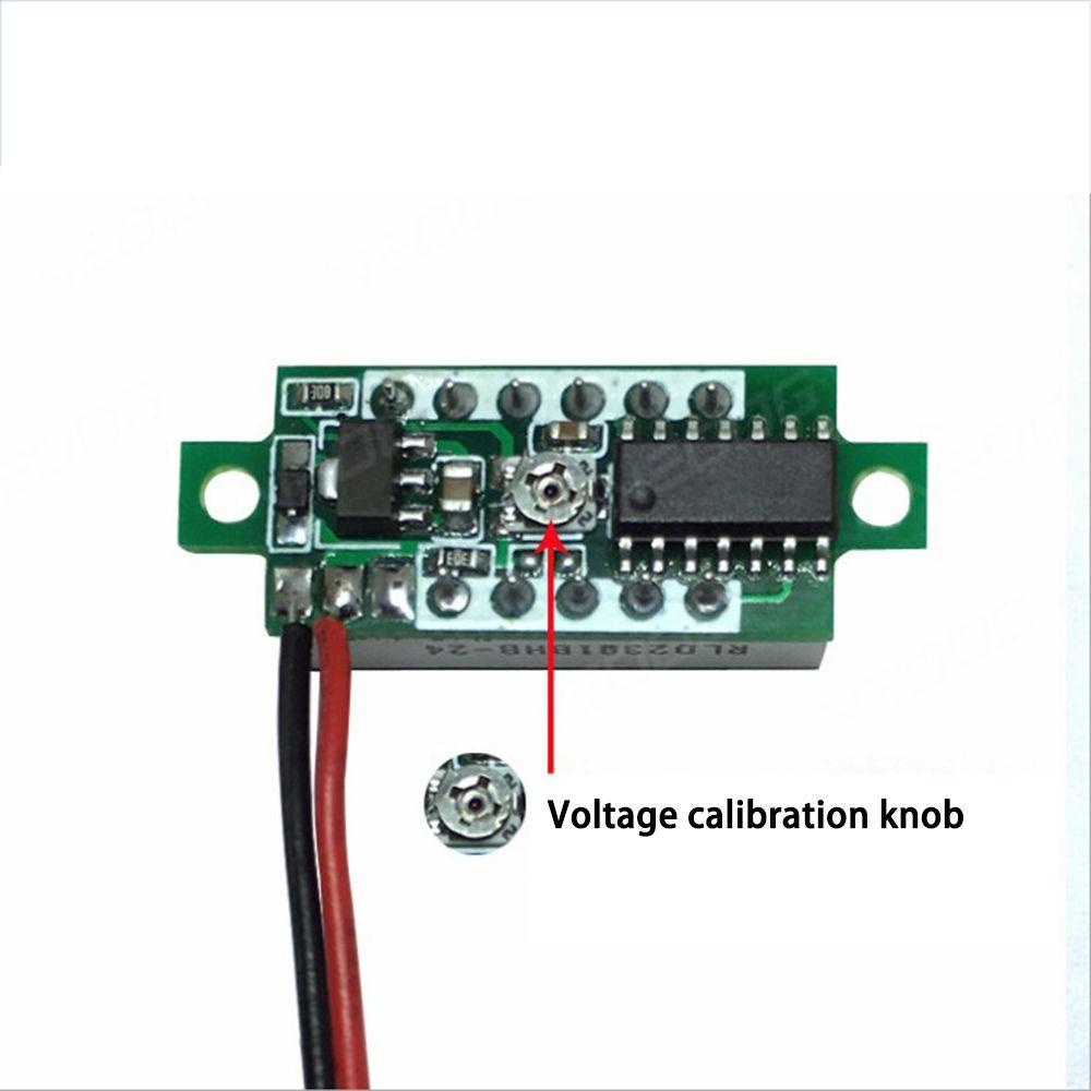1 Vôn Kế Điện Tử 2 Dây Hiển Thị LED