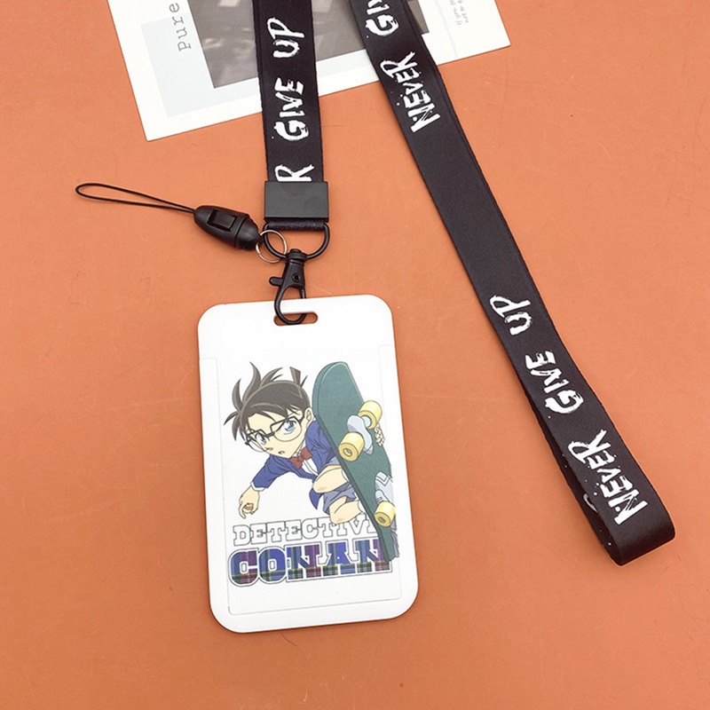 Móc Chìa Khóa/Thẻ ID/Điện Thoại Họa Tiết Thám Tử Conan Dùng Làm Quà Tặng