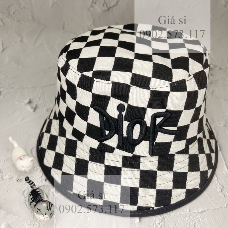 Nón bucket Caro thêu Di ô thời thượng cao cấp nam nữ full tags
