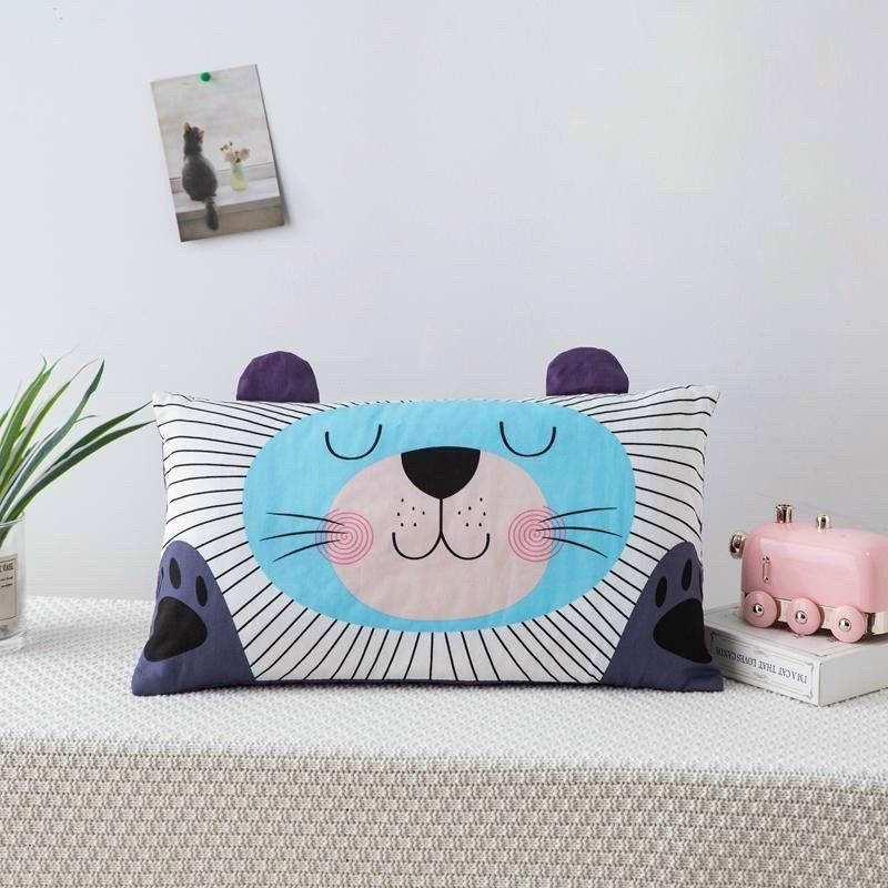 Gối Trẻ Em cotton 100%. Gối nằm cho trẻ từ 1- 10 tuổi. Vỏ cotton, ruột bông kháng khuẩn