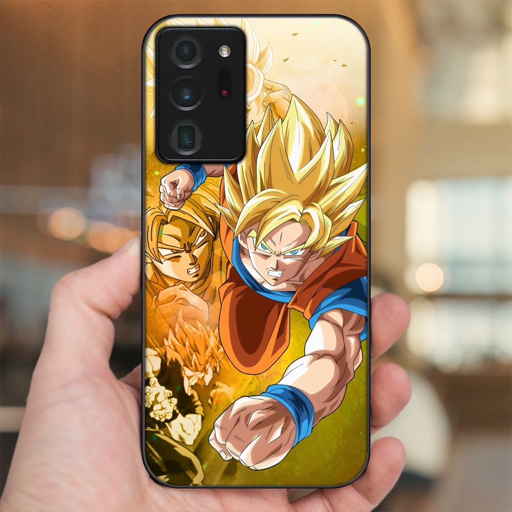Ốp lưng Samsung Note 20 Ultra viền đen in hình Goku Dragon Ball