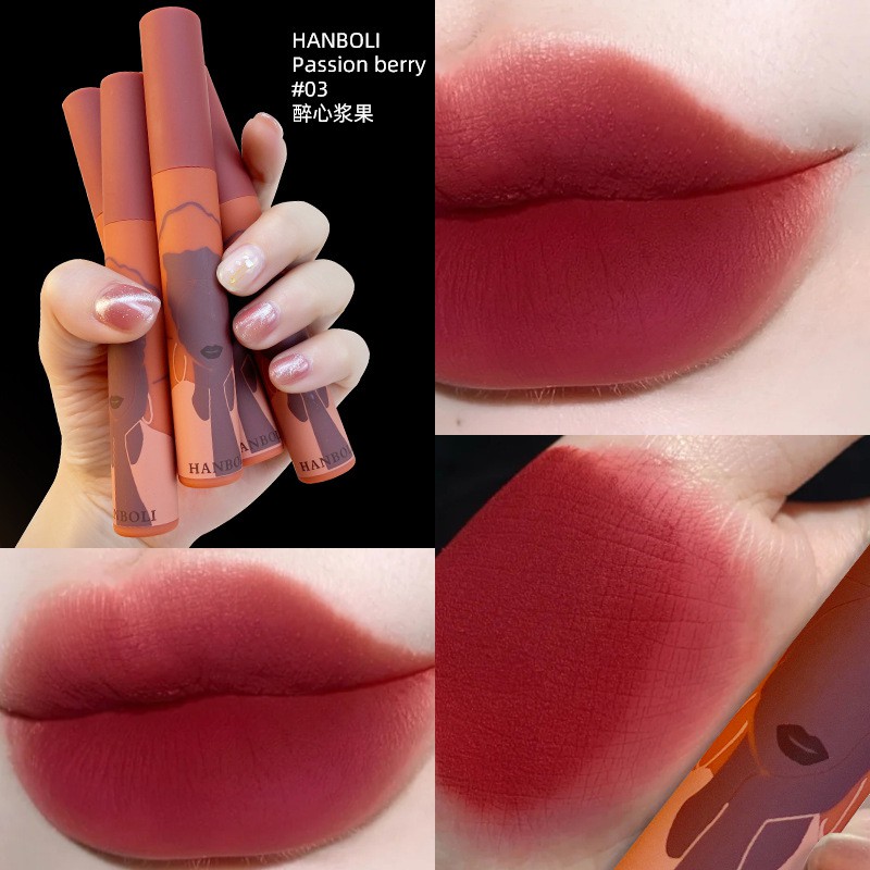 [HÀNG MỚI VỀ] Son kem lì HANBOLI Artistic Beauty Lip Glaze (HB17)