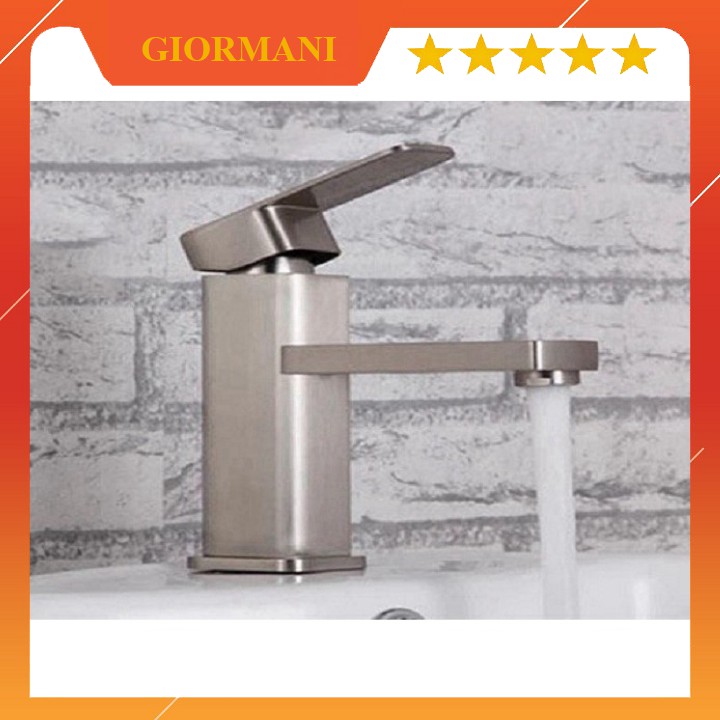 Vòi Lavabo, Vòi Chậu Nóng Lạnh Inox SNL11 tặng đôi dây cấp inox
