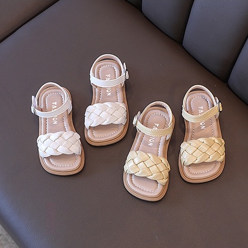 DBG106.23 Dép sandal bé gái quai ngang siêu nhẹ đế êm size 21/35