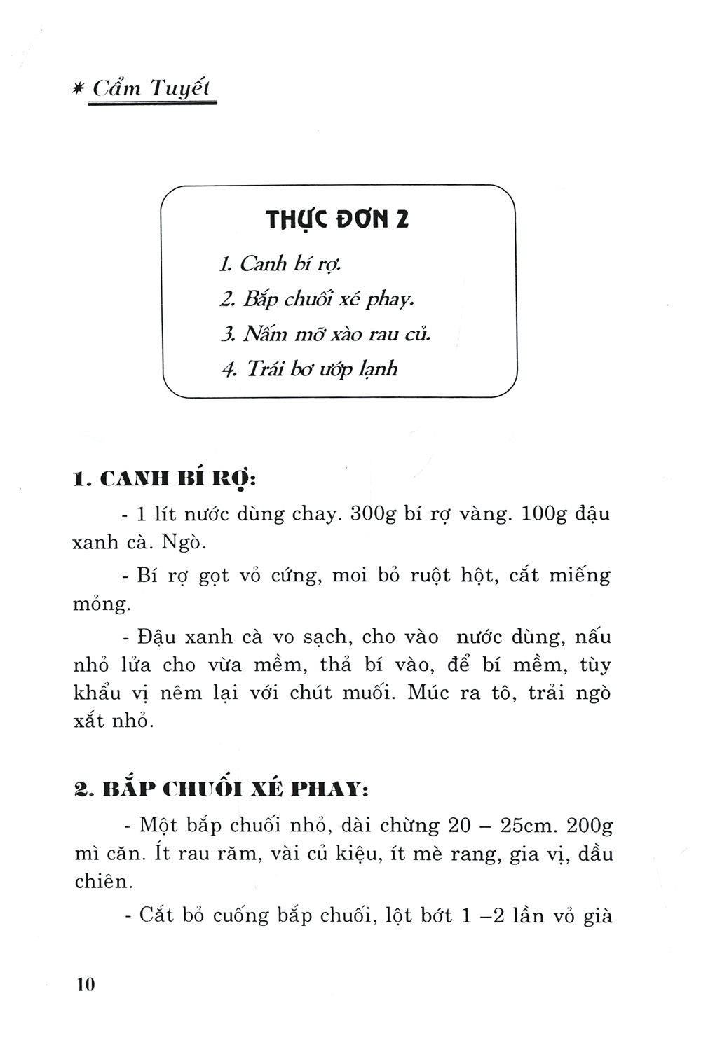 Sách Cơm Chay Bốn Món