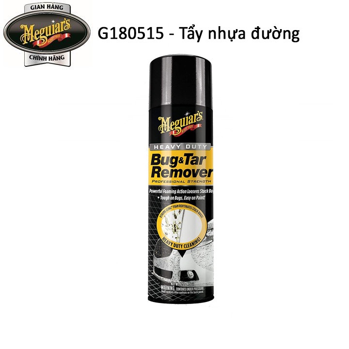 [Mã LTP50 giảm 50000 đơn 150000] Meguiar's Sản phẩm tẩy nhựa đường trên sơn - Bug and Tar Remover, G180515, 15 oz, 425g