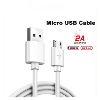 Dây Cáp Sạc Micro USB Sạc pin truyền dữ liệu dài 1m Sạc siêu ổn định [Cáp Samsung]