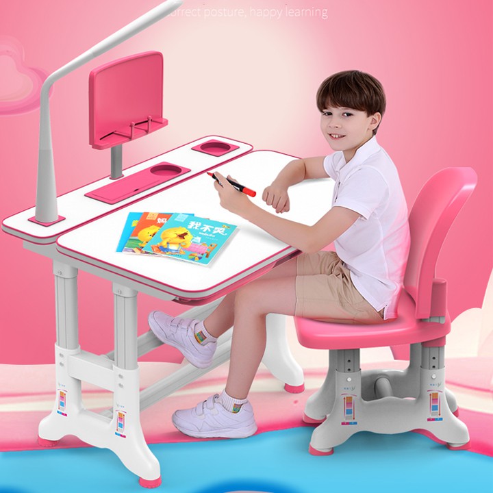 Bộ Bàn Ghế Học Sinh Thông Minh Newlife Kích thước 80x50cm Chống Gù - Tặng Đèn Học | BigBuy360 - bigbuy360.vn