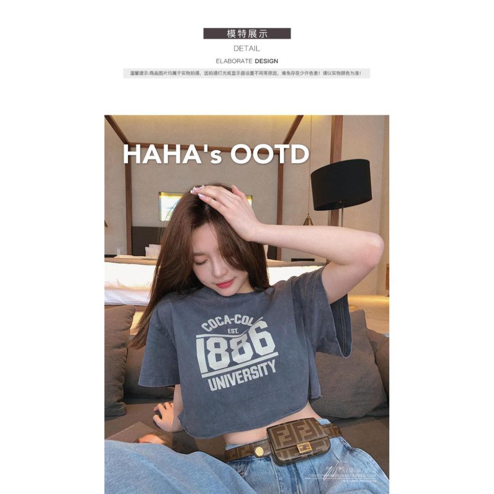 Áo thun Croptop Ulzzang, áo phông form rộng ACR8 | BigBuy360 - bigbuy360.vn