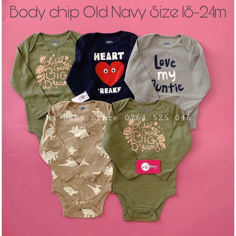 Body chip Old Navy 0-24m - CHỌN MẪU