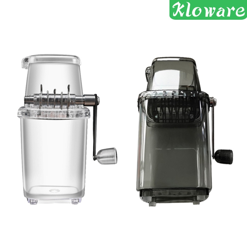 Máy xay đá bào mini cầm tay bằng thép không gỉ tiện lợi cho nhà bếp