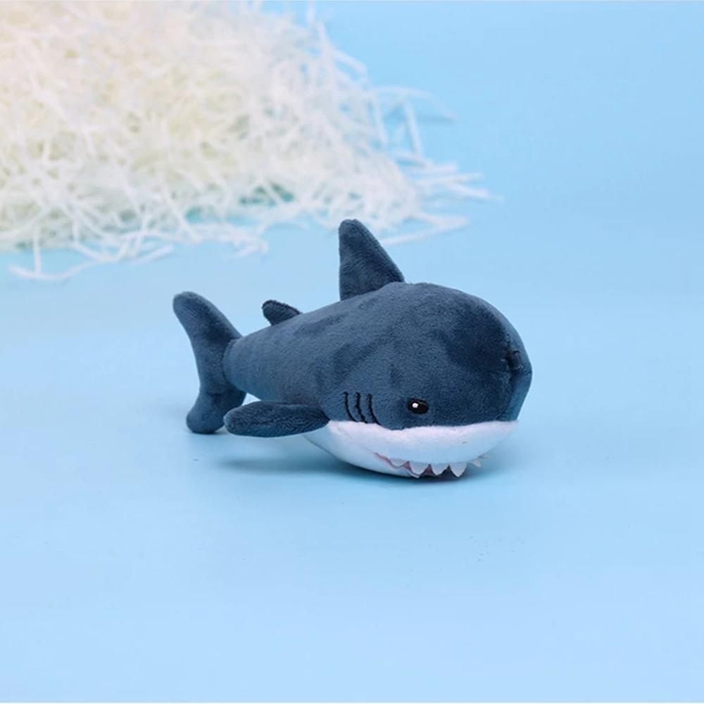 Móc Khóa Hình Cá Mập Hoạt Hình Nhồi Bông 15cm