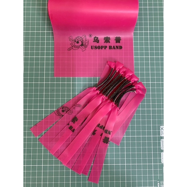 Dây thun ná cao su usopp hồng 0.65 cột sẵn khổ 13-19-150-160-170