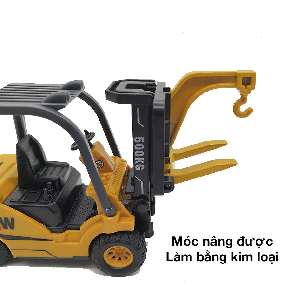 Săn Sale Đồ chơi mô hình xe nâng móc hàng KAVY NO.8832 chất liệu hợp kim và nhựa nguyên sinh an toàn