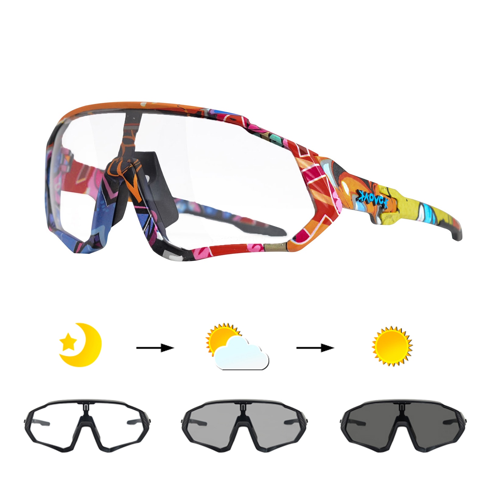 Photochromic Kính Mát Kiểu Dáng Thể Thao Dùng Khi Đạp Xe Leo Núi mtb Cho Nam Và Nữ