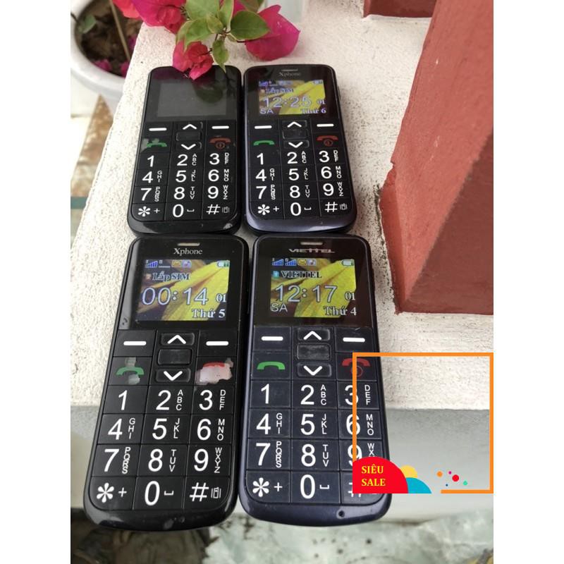 Điện thoại Viettel V6216i Hoặc Xphone 2 Sim Cũ (80-90% Xước) - Điện Thoại Người Già Kèm Pin