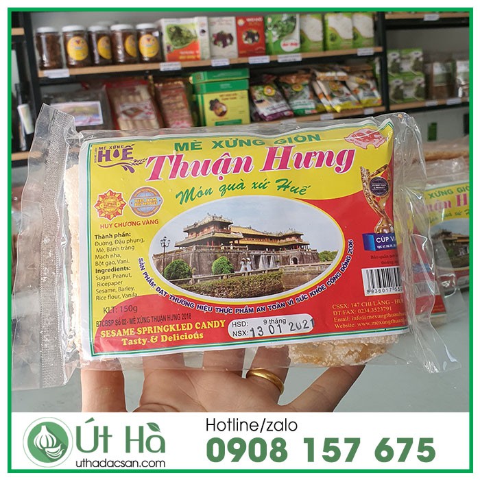 Kẹo Mè Xững Giòn Thuận Hưng Bịch 150gr Mè Xững Huế Đặc Sản Truyền Thống Xứ Huế Giòn Thơm Ngon - Út Hà Đặc Sản