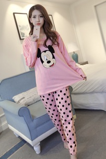 Bộ bầu và sau sinh quảng châu chất cotton dày dặn 50_65kg