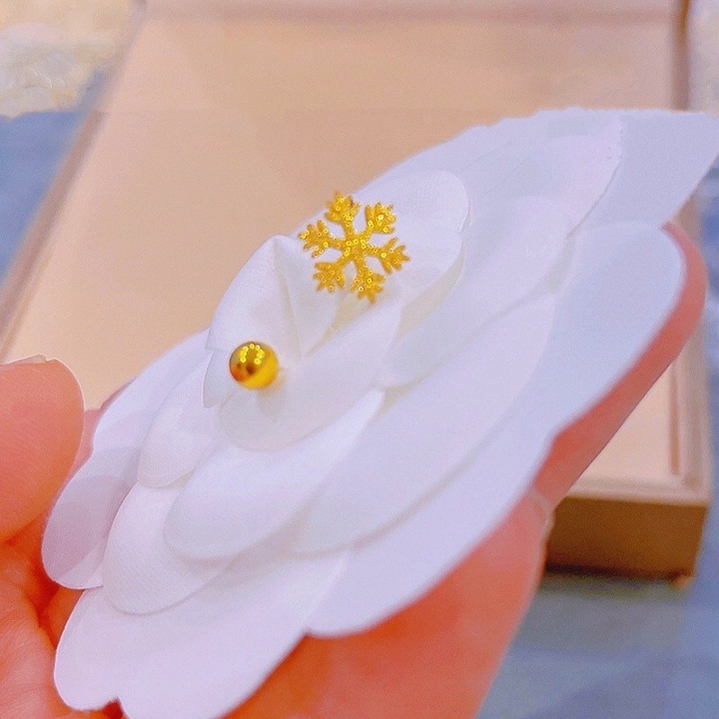 Khuyên tai titan nữ không gỉ hình bông tuyết phun cát lấp lánh mẫu mới nhất 2022