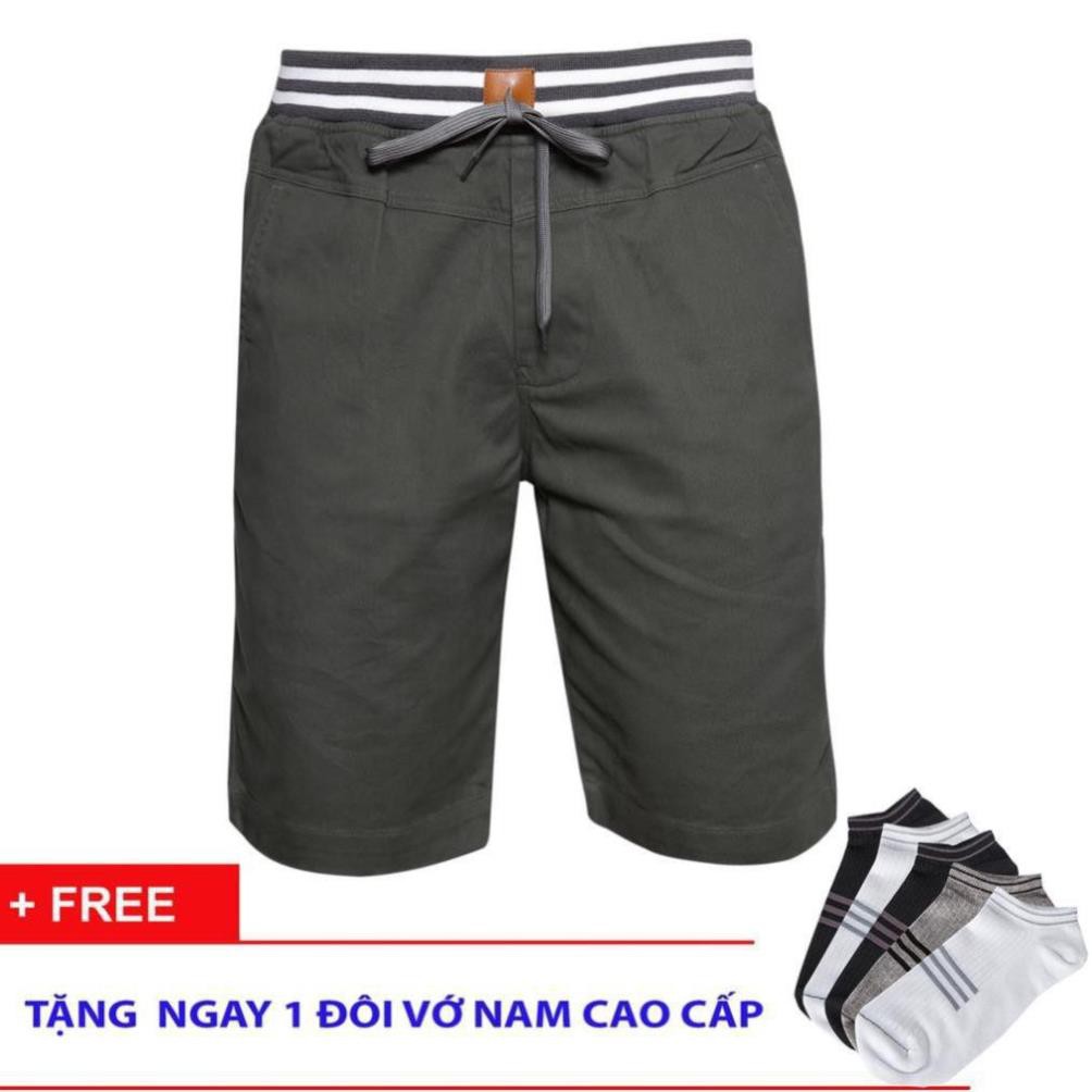 Quần short kaki nam bo thun cao cấp Gabofashion kkb001( tặng vớ) hàng VNXK