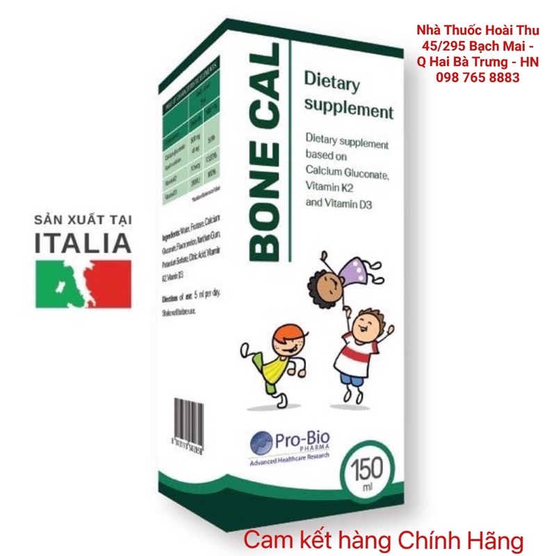 [ Kèm quà tặng ] Bone Cal - Bổ sung Canxi cho bé