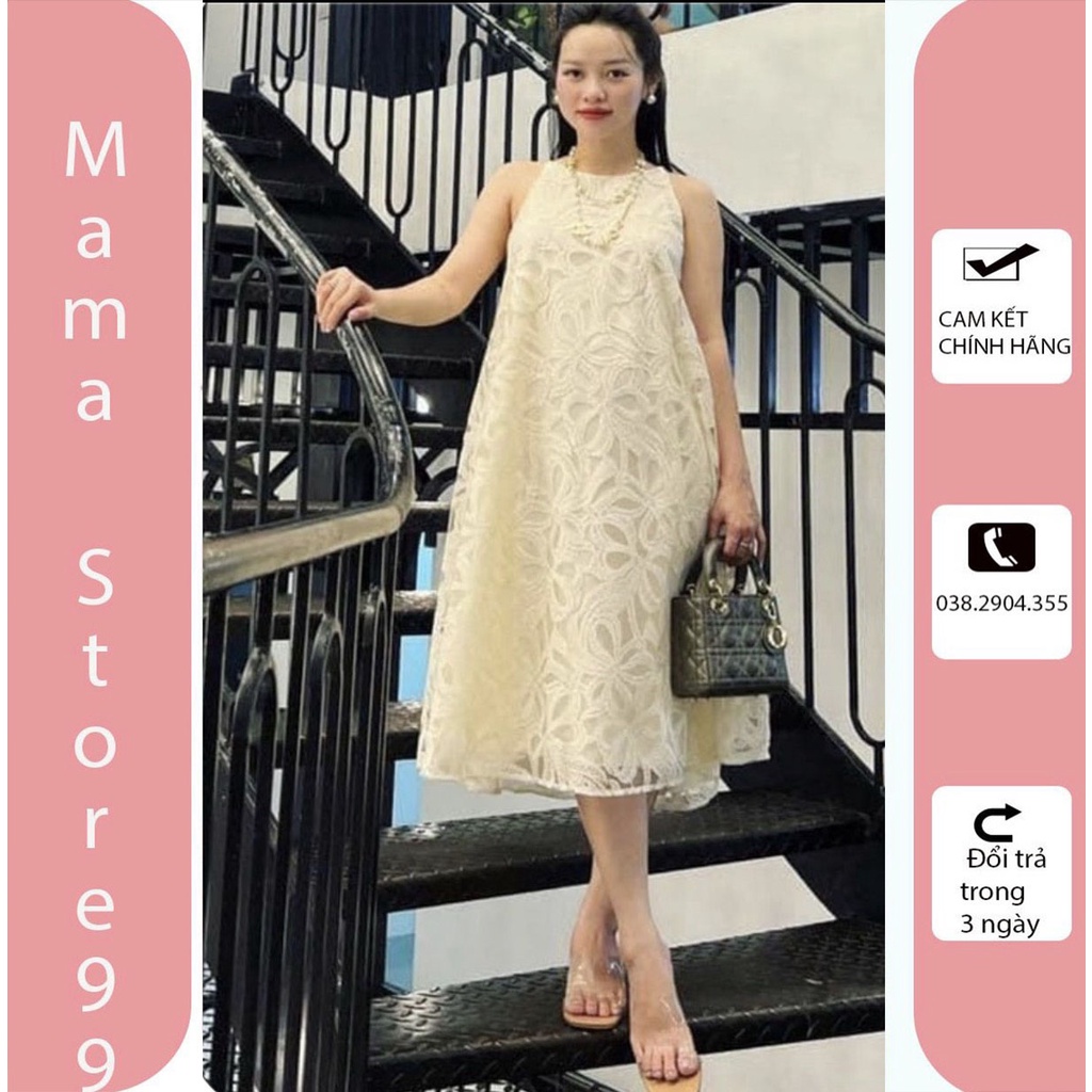 Váy Bầu Cổ Yếm Hai Dây Maxi Mùa Hè Dáng Dài. Đầm Bầu Thiết Kế Thời Trang Dự Tiệc Đi Biển Đi Chơi Sành Điệu Xinh HN0269