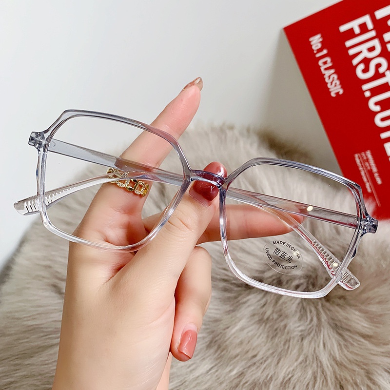【0-500°】【Hàng Có Sẵn】Kính Cận Gọng Nhựa Chống Bức Xạ Ánh Sáng Xanh Dương Cho Nam Và Nữ