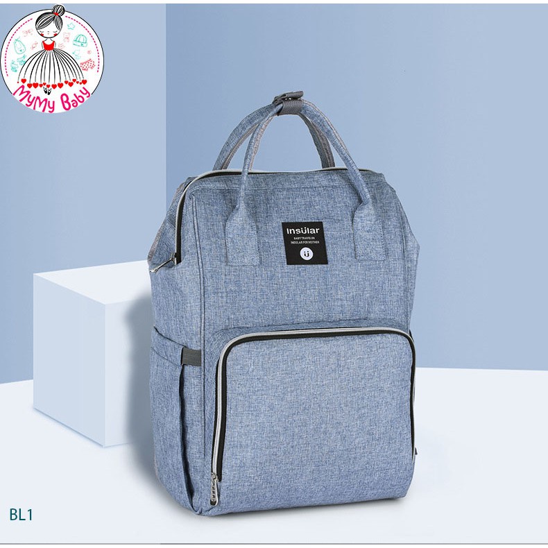 Balo bỉm sữa insular cho mẹ và bé