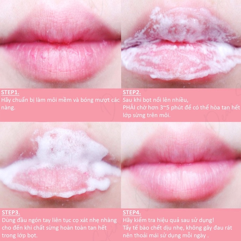 Tẩy tế bào chết môi sủi bọt Bubi Bubi Buble Lip Scrub